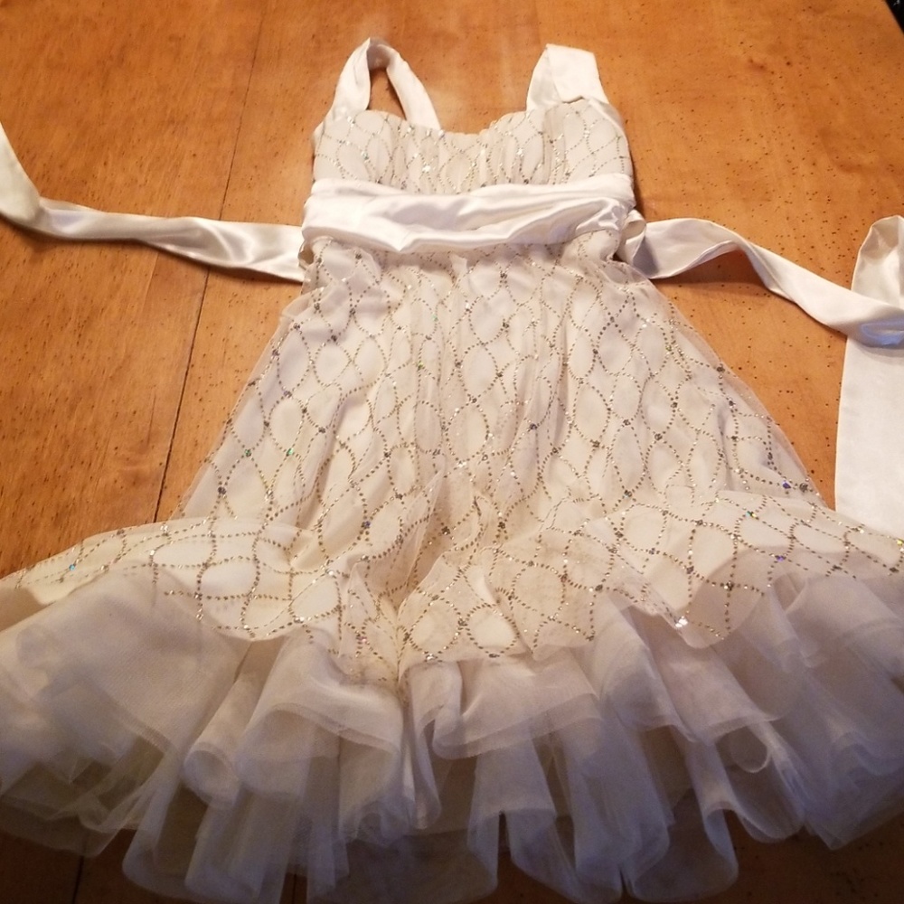 Cream colored sparkle dress. Excellent condition